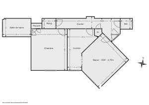 Appartement de 45.24 m² à Paris