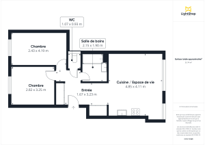 Appartement de 54.42 m² à Boulogne-Billancourt