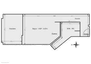 Appartement de 40.6 m² à Paris
