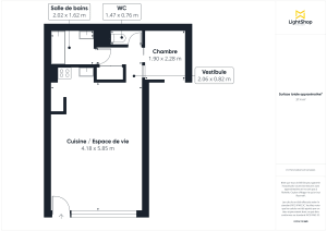 Appartement de 38.0 m² à Paris