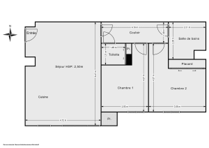 Appartement de 64.66 m² à Montreuil