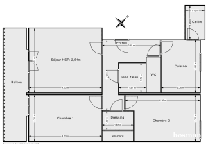 Appartement de 57.46 m² à Caluire-et-Cuire