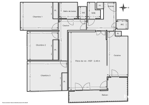Appartement de 89.36 m² à Saint-Denis