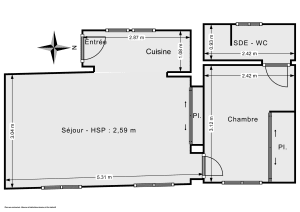Appartement de 30.0 m² à Paris
