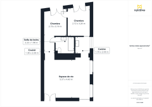 Appartement de 52.19 m² à Bordeaux