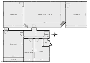Appartement de 80.26 m² à Paris