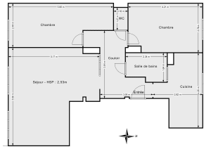 Appartement de 68.0 m² à Paris