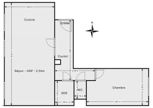 Appartement de 49.51 m² à Saint-Herblain