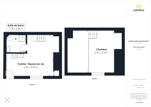 Appartement de 22.41 m² à Bordeaux
