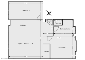 Appartement de 52.0 m² à Saint-Denis