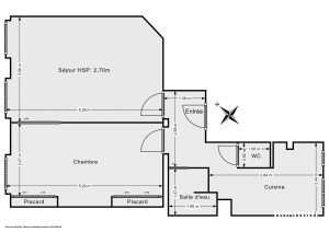 Appartement de 46.44 m² à Paris