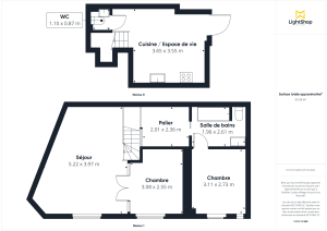 Duplex de 60.96 m² à Paris
