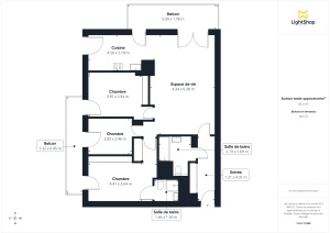 Appartement de 84.43 m² à Lyon