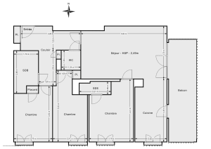 Appartement de 80.64 m² à Lyon
