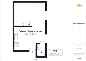 Appartement de 22.8 m² à Issy-les-Moulineaux