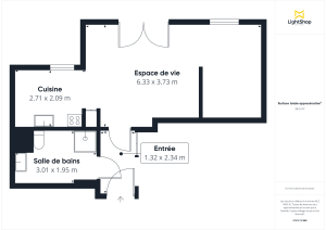 Appartement de 37.5 m² à Nantes