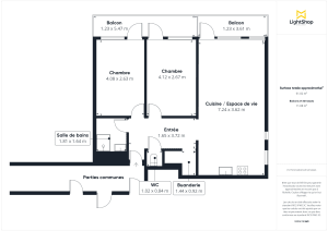 Appartement de 61.0 m² à Villeurbanne