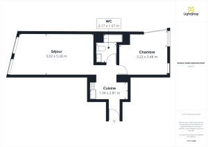 Appartement de 37.6 m² à Bordeaux