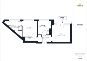 Appartement de 44.21 m² à Nantes