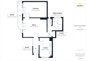Appartement de 50.0 m² à Paris