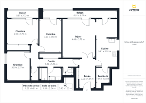 Appartement de 91.24 m² à Créteil