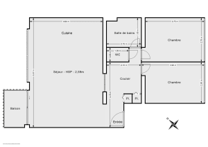 Appartement de 65.75 m² à Courbevoie
