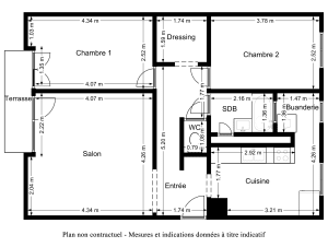 Appartement de 63.36 m² à Nantes