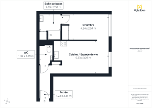 Appartement de 42.0 m² à Paris