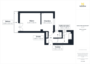 Appartement de 23.5 m² à Paris