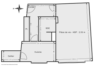 Appartement de 37.75 m² à Paris