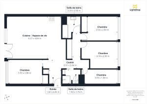 Appartement de 97.0 m² à Paris