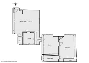 Appartement de 53.41 m² à Neuilly-sur-Seine