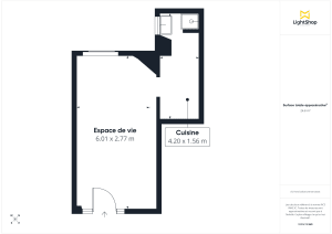 Appartement de 26.0 m² à Paris