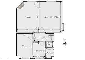Appartement de 39.0 m² à Paris