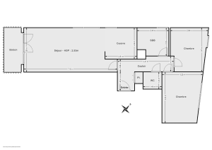 Appartement de 63.77 m² à Asnières-sur-Seine