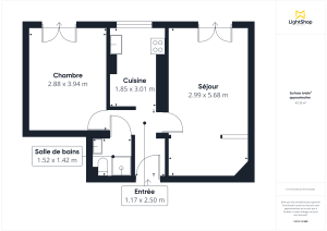 Appartement de 39.15 m² à Paris