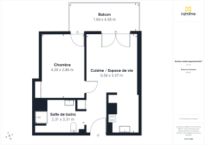 Appartement de 42.0 m² à Eysines