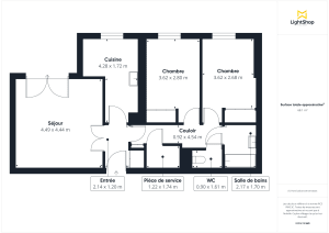 Appartement de 67.92 m² à Nantes