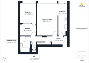 Appartement de 56.0 m² à Paris