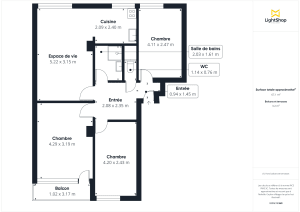 Appartement de 66.45 m² à Bagnolet