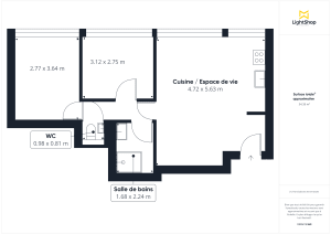 Appartement de 52.0 m² à Paris