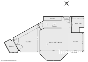 Appartement de 44.18 m² à Paris