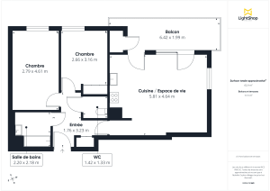 Appartement de 61.71 m² à Lyon