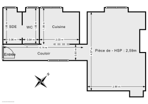 Appartement de 22.0 m² à Paris