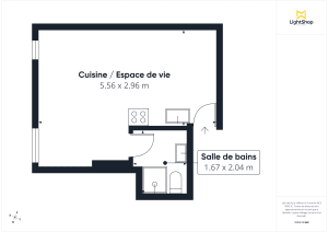 Appartement de 25.0 m² à Paris