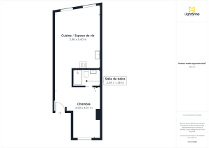 Appartement de 38.54 m² à Paris