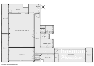 Appartement de 88.25 m² à Paris