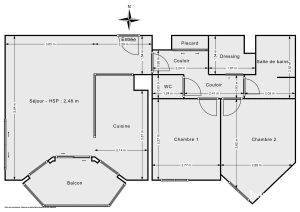 Appartement de 63.32 m² à Levallois-Perret