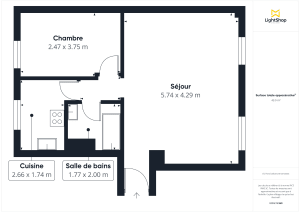 Appartement de 44.0 m² à Paris