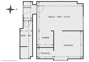 Appartement de 26.0 m² à Paris